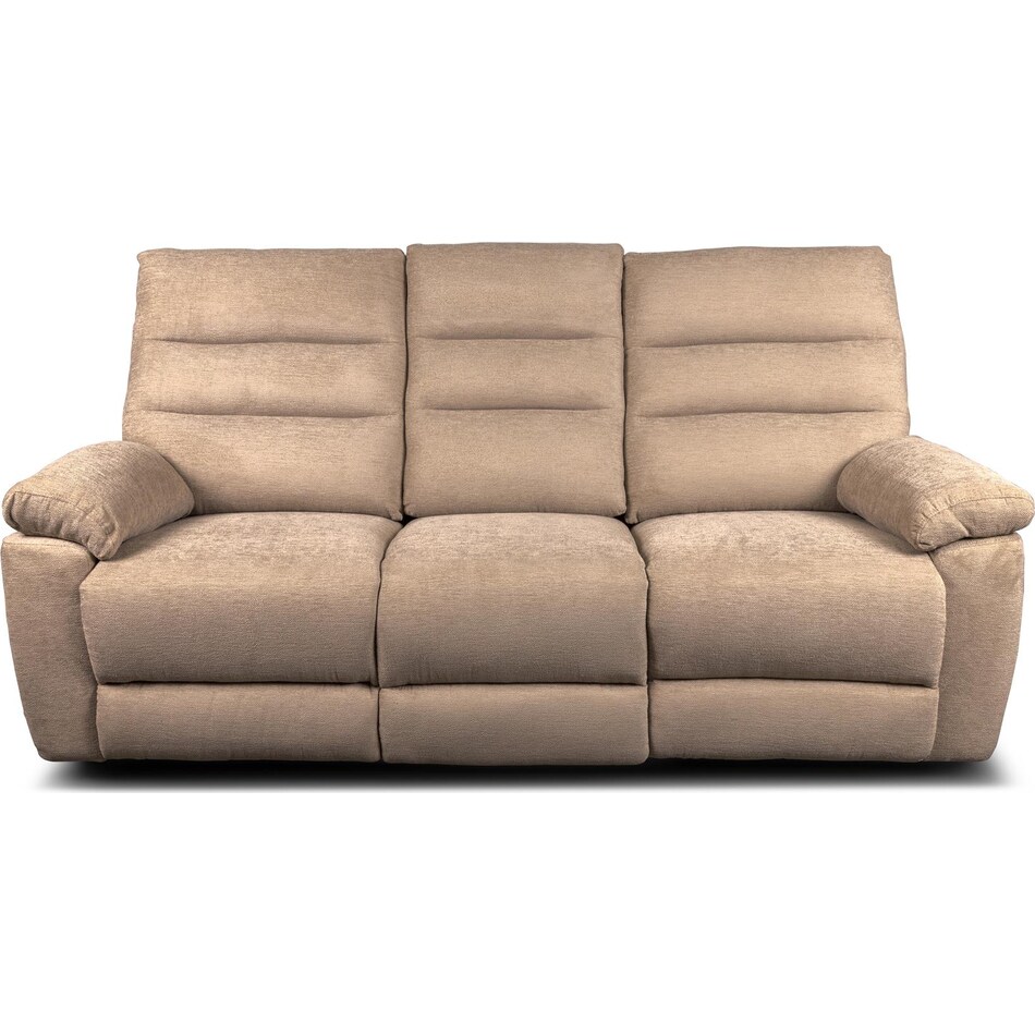 savannah brown reclining sofa   