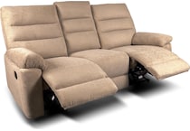 savannah brown reclining sofa   