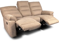 savannah brown reclining sofa   