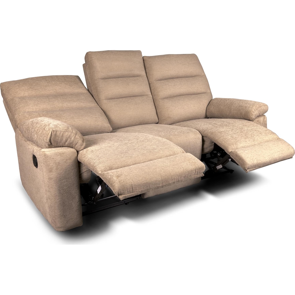 savannah brown reclining sofa   