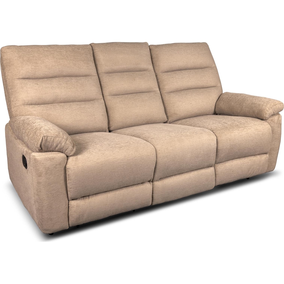 savannah brown reclining sofa   