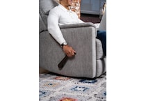 scheana grey swivel glider recliner   