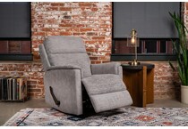 scheana grey swivel glider recliner   