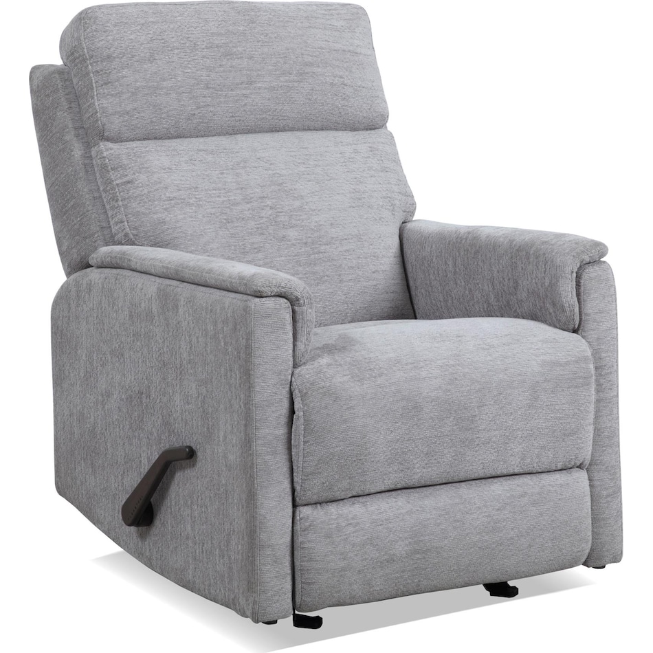 scheana moon gray swivel glider recliner   