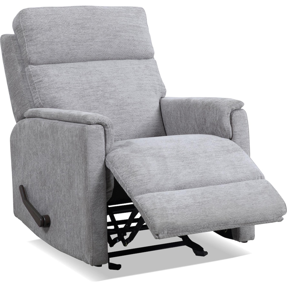 scheana moon gray swivel glider recliner   