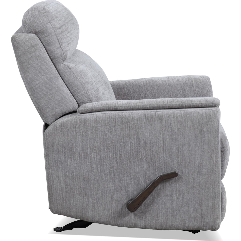 scheana moon gray swivel glider recliner   
