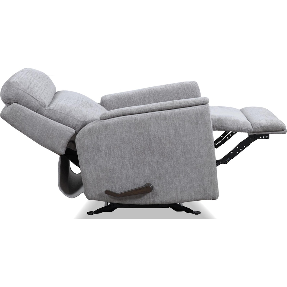 scheana moon gray swivel glider recliner   