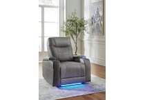 schooner rocks grey power wall recliner   