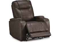 schooner rocks umber power wall recliner   