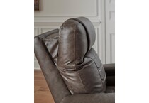 schooner rocks umber power wall recliner   