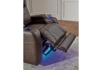 schooner rocks umber power wall recliner   