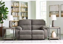 scranto grey reclining loveseat   