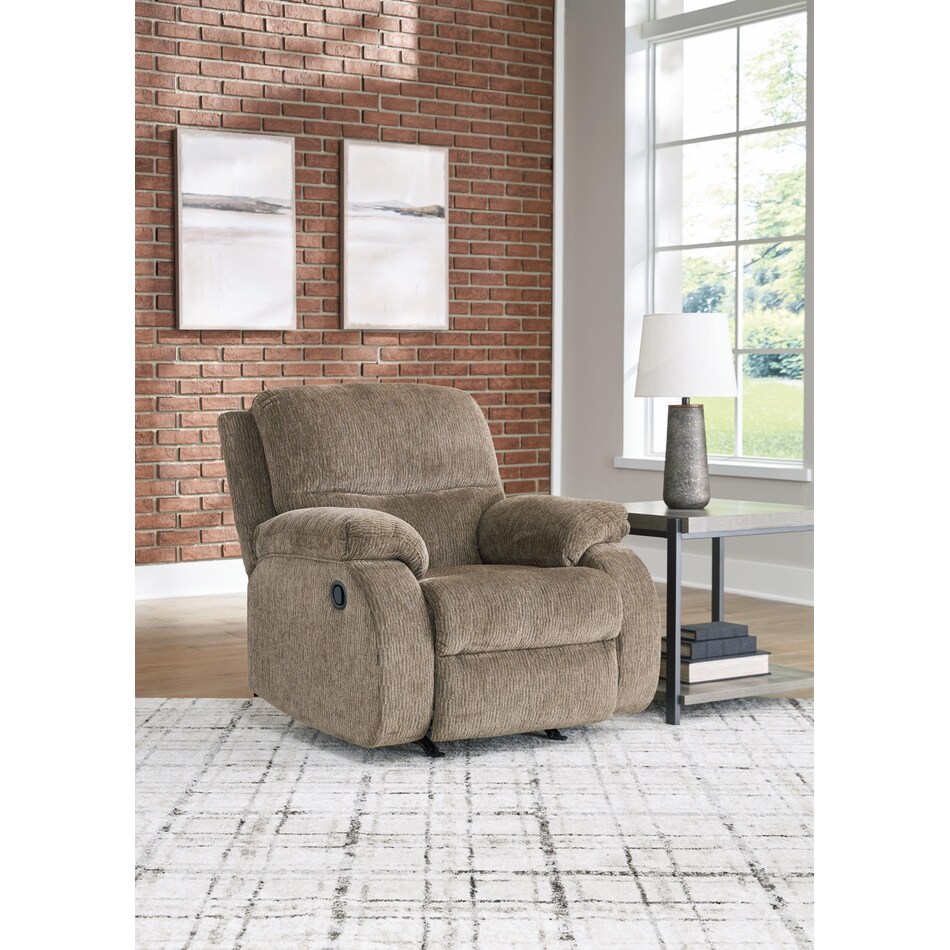 scranto light brown recliner   