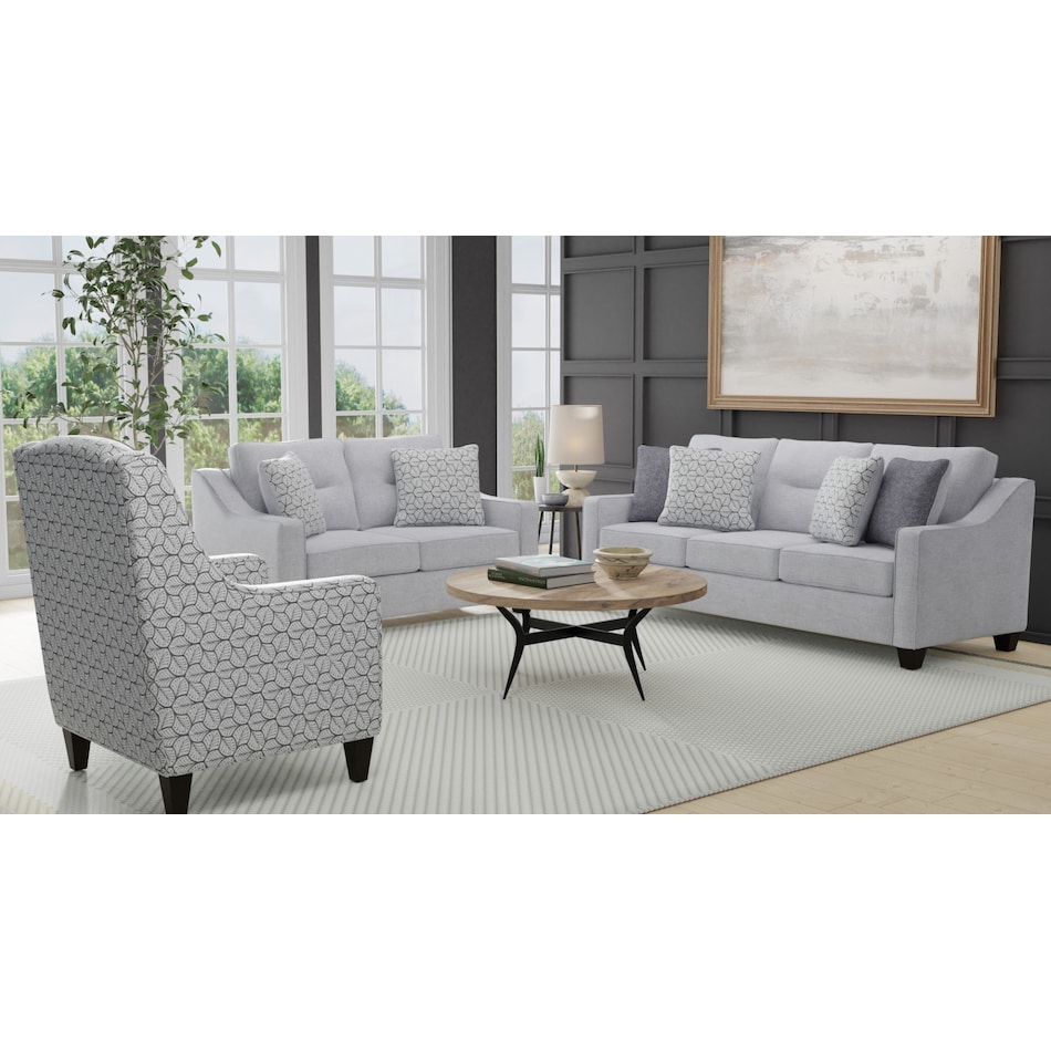 seneca grey white chair   