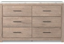 senniberg light brown dresser   