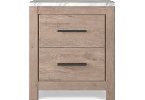 senniberg light brown nightstand   