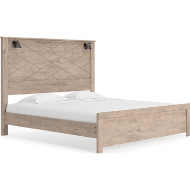 SENNIBERG PANEL BED WITH LIGHTS