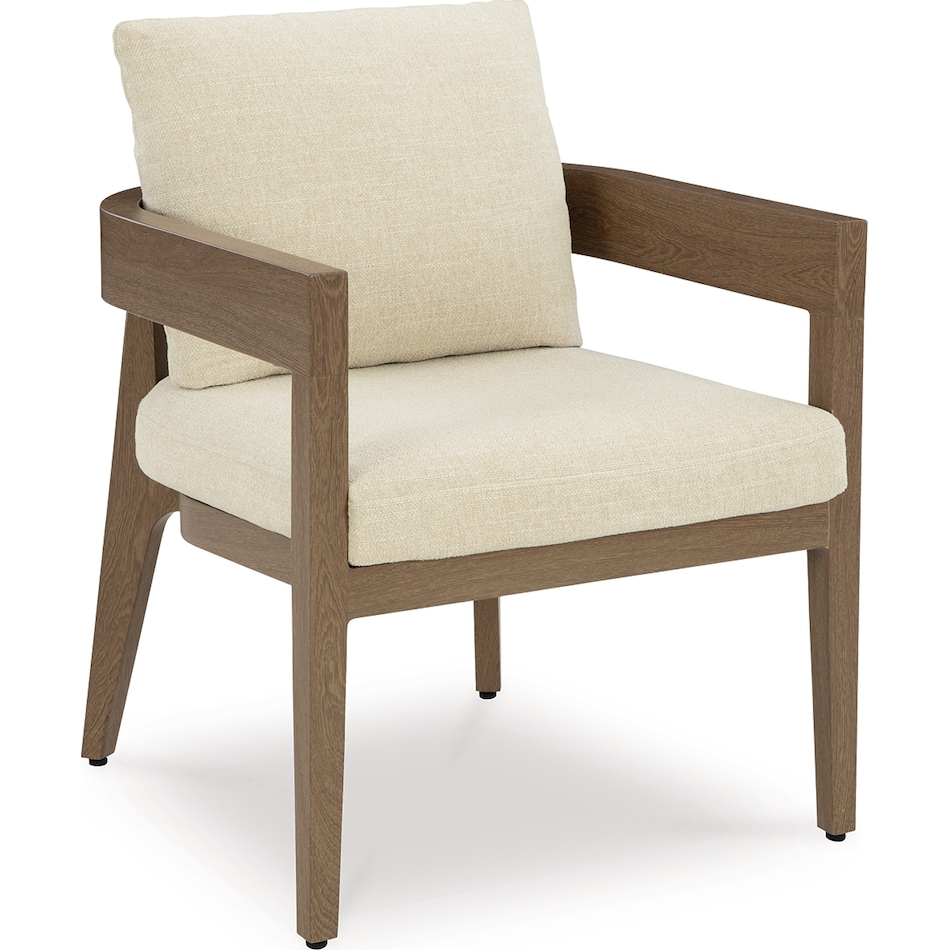 serene bay beige arm chair   