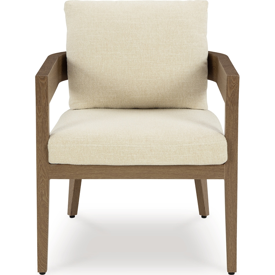 serene bay beige arm chair   