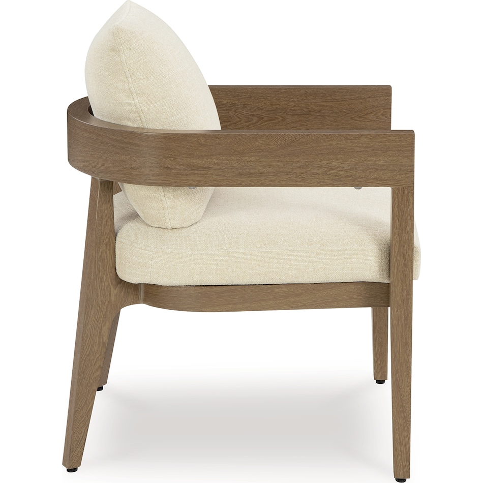 serene bay beige arm chair   