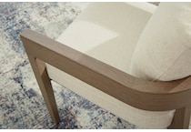 serene bay beige arm chair   
