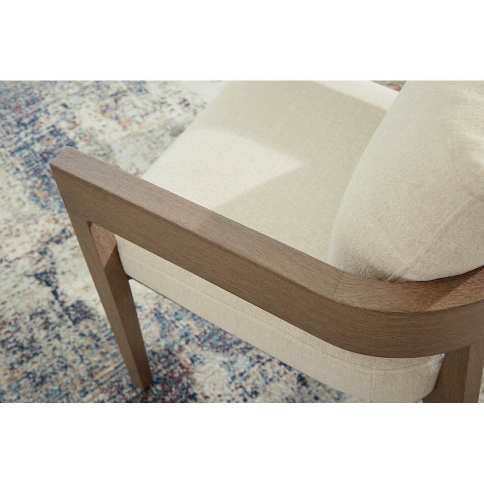 serene bay beige arm chair   