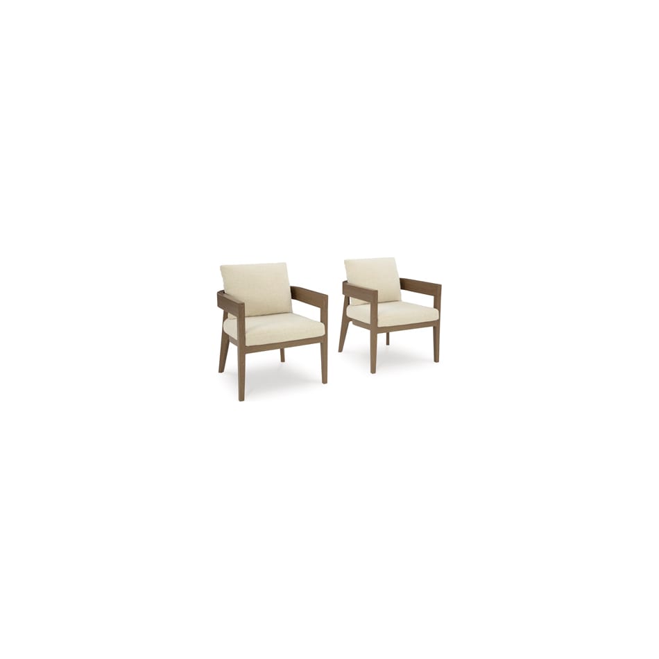 serene bay beige arm chair   
