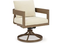 serene bay beige swivel chair   