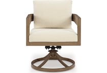 serene bay beige swivel chair   