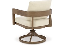 serene bay beige swivel chair   