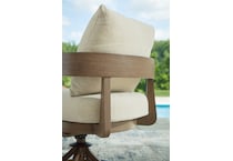 serene bay beige swivel chair   