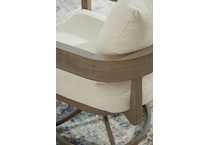 serene bay beige swivel chair   