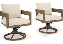 serene bay beige swivel chair   