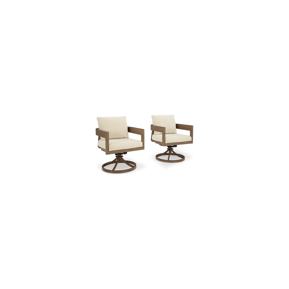 serene bay beige swivel chair   