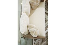 serene bay dark brown white loveseat   