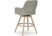 seton creek beige gray barstool outdoor   