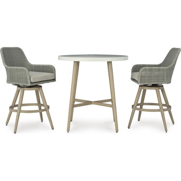 OUTDOOR BAR HEIGHT DINING SET