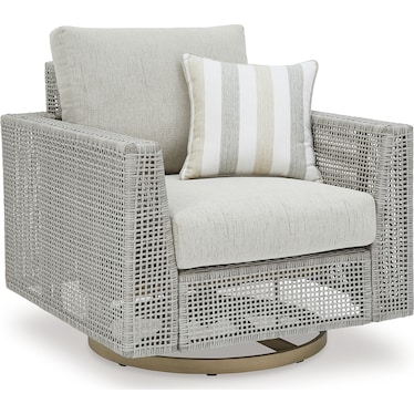 SETON CREEK OUTDOOR SWIVEL LOUNGE WITH CUSHION