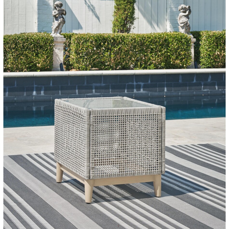seton creek grey end table   
