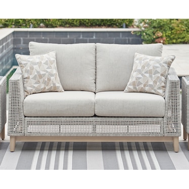 SETON CREEK OUTDOOR LOVESEAT WITH CUSHION