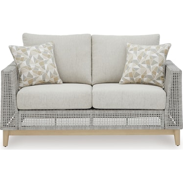 SETON CREEK OUTDOOR LOVESEAT WITH CUSHION