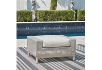 seton creek grey ottoman   