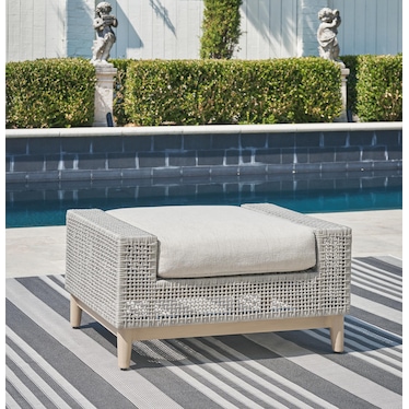 SETON CREEK OUTDOOR OTTOMAN WITH CUSHION