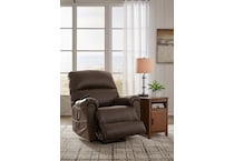 shadowboxer chocolate faux leather lift recliner   