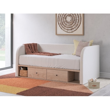 SHAPELLA  UPHOLSTERED DAYBED WITH 2 STORAGE DRAWERS