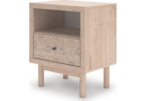 shapella tan nightstand   