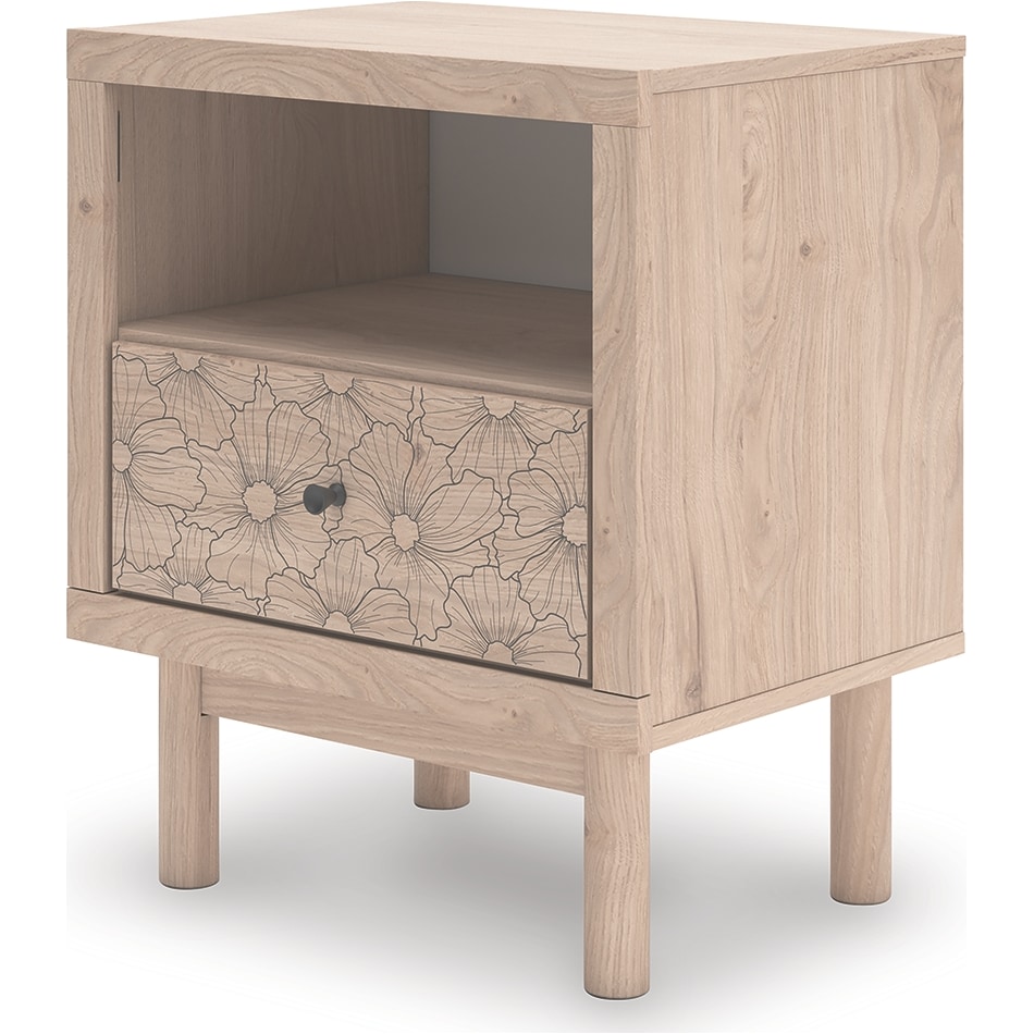 shapella tan nightstand   