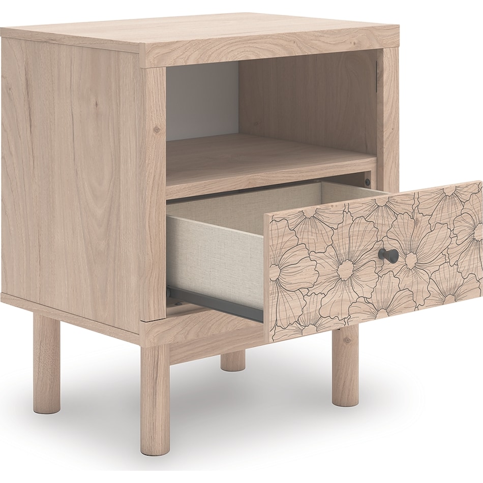 shapella tan nightstand   