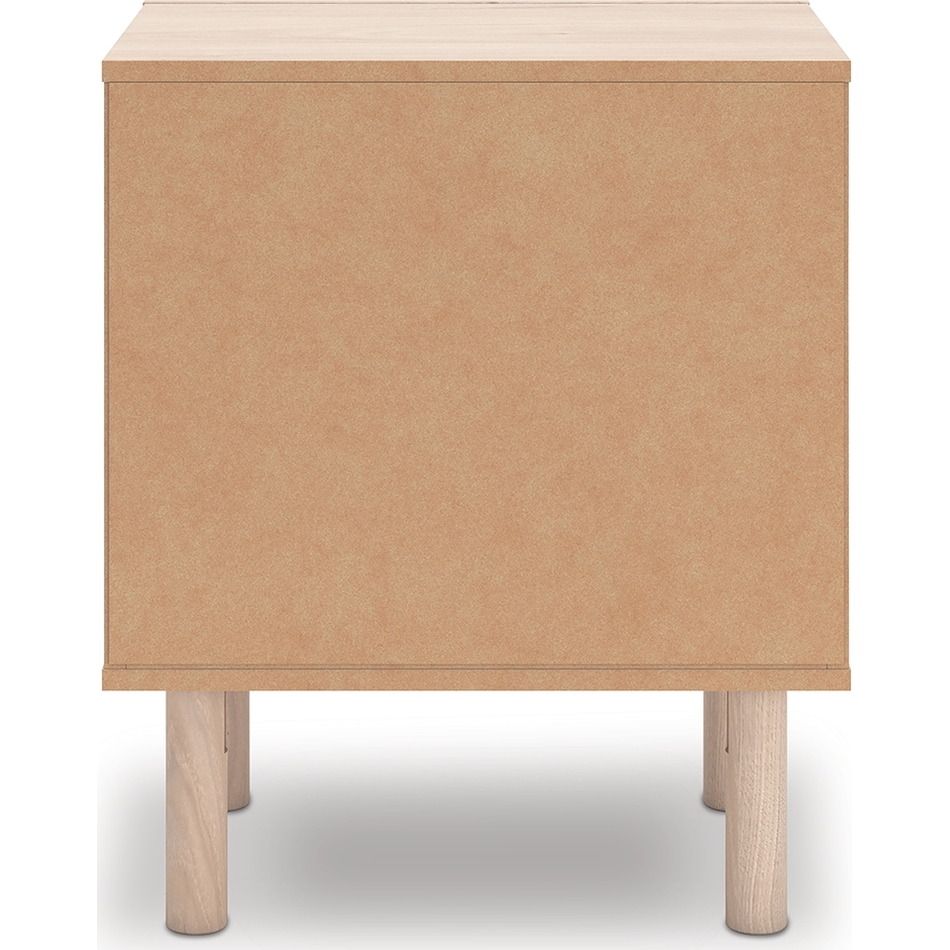 shapella tan nightstand   