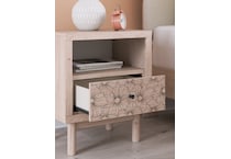 shapella tan nightstand   